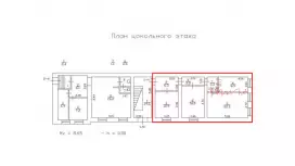 Продажа офиса 73.3м у метро Василеостровская-99. План объекта