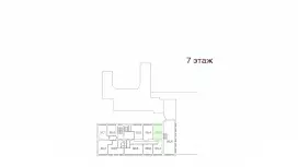 Аренда офиса 35 кв.метров, 7 этаж-99. План объекта
