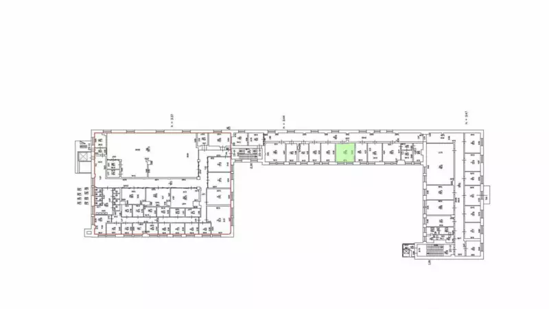 Аренда офиса 17.8 кв.метров, 4 этаж-99. План объекта