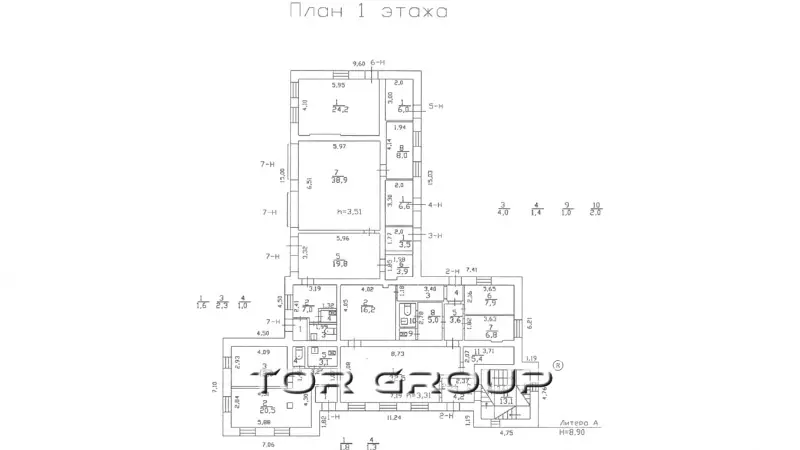 Продажа здания 402,4 м2-99. План объекта