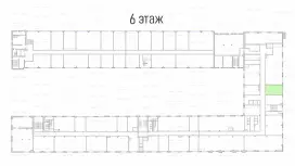 Аренда офиса 38.5 кв.метров, 6 этаж-99. План объекта