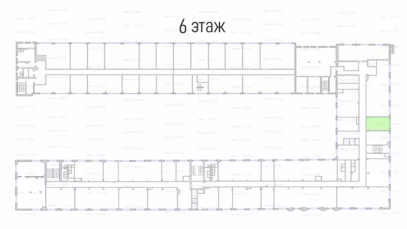 Аренда офиса 38.5 кв.метров, 6 этаж-99. План объекта