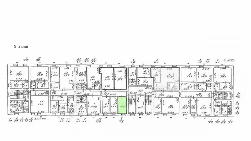 Аренда офиса 16.8 кв.метров, 5 этаж-99. План объекта