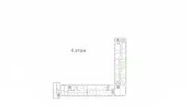 Аренда офиса 45.7 кв.метров, 4 этаж-99. План объекта