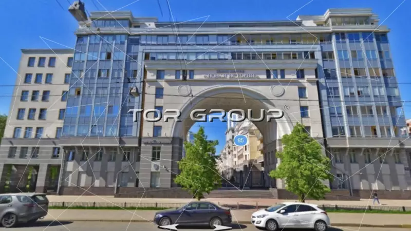 Двух этажный офис , на Василеостровском-1. Фасад фронтальная