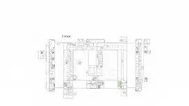 Аренда офиса 73.5 кв.метров, 2 этаж-99. План объекта