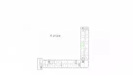 Аренда офиса 38.4 кв.метров, 4 этаж-99. План объекта