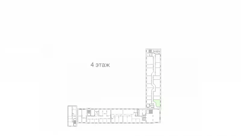 Аренда офиса 34.1 кв.метров, 4 этаж-99. План объекта