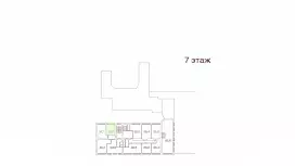 Аренда офиса 26 кв.метров, 7 этаж-99. План объекта