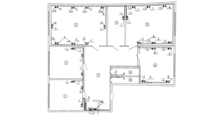 Офис, 160,3 м&sup2; кабинеты-99. План объекта