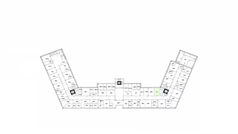 Аренда офиса 26.6 кв.метров, 2 этаж-99. План объекта