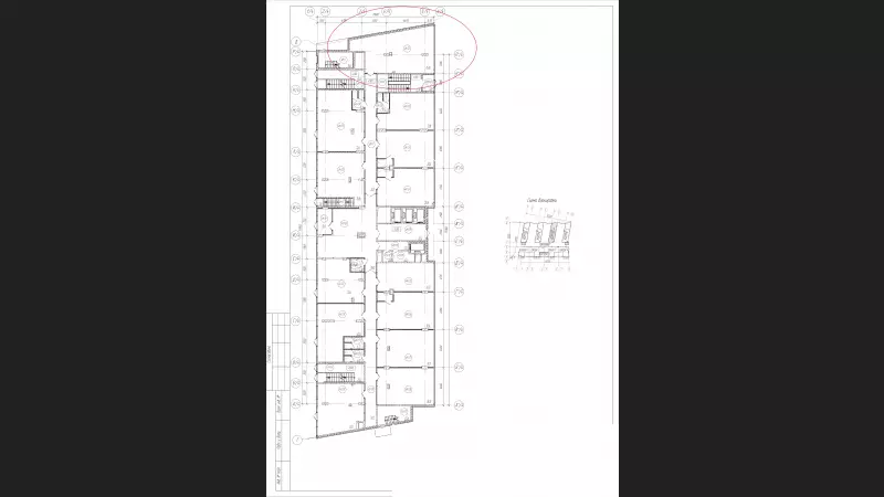 Напротив метро, продажа 83,2 м2-999. План поэтажный