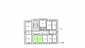 Аренда офиса 26 кв.метров, 5 этаж-99. План объекта