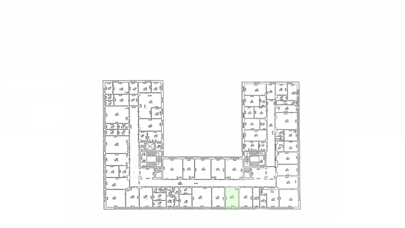 Аренда офиса 25 кв.метров, 3 этаж-99. План объекта