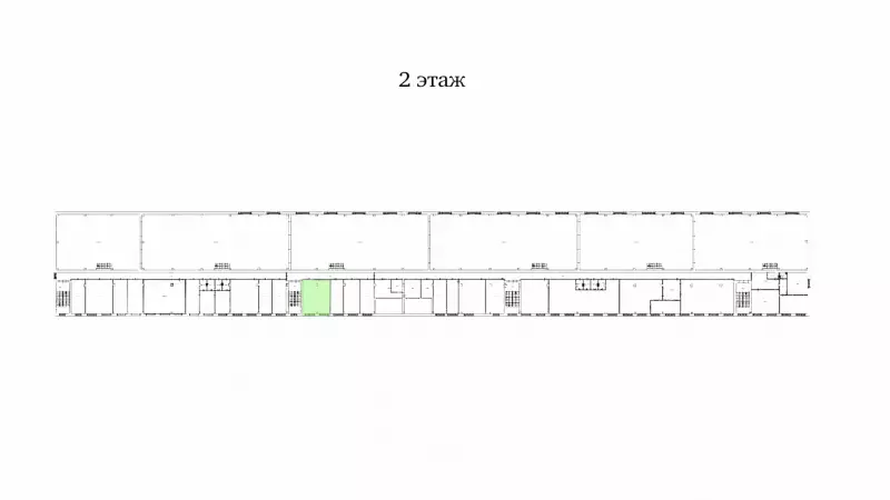 Аренда офиса 46.1 кв.метров, 2 этаж-99. План объекта