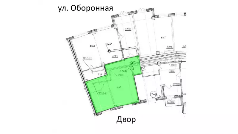 Аренда торгового помещения  В МУРИНО-99. План объекта
