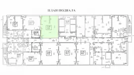 Аренда помещения 53.3м в подвале-99. План объекта