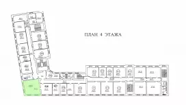 Аренда офиса 44.5 кв.м от собственника-99. План объекта