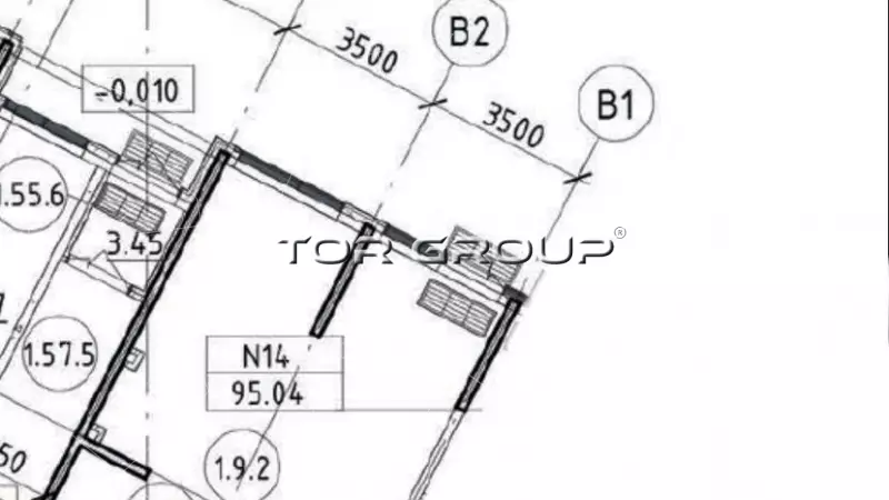 ЖК Белый Остров, торговое/общепит 98 м2-99. План объекта