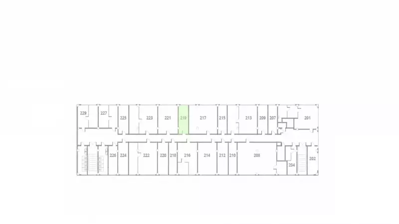 Аренда офиса 20.1 кв.метров, 2 этаж-99. План объекта