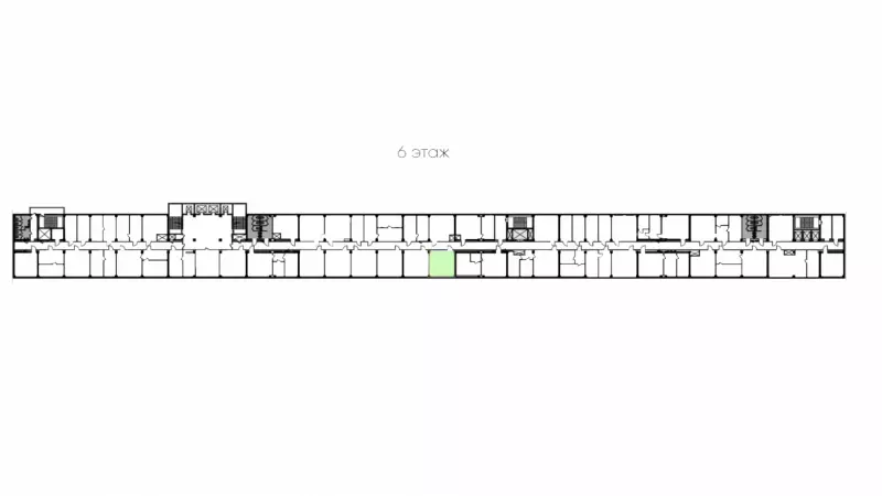 Аренда офиса 38 кв.метров, 6 этаж-99. План объекта