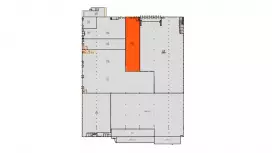 Склад класса В, h=12,5 м, антипыль. 2158 м2-99. План объекта