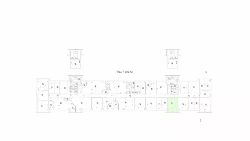 Аренда офиса 51.3 кв.метров, 7 этаж-99. План объекта
