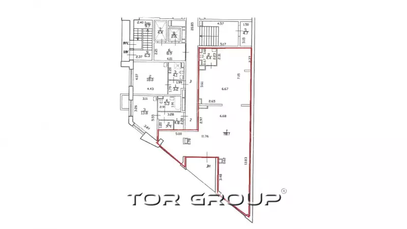 Торговое 122,5 кв м от собственника-99. План объекта