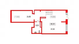 Продажа двухуровневое у метро-99. План объекта