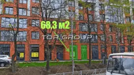 Продажа двухуровневое у метро-1. Фасад фронтальная