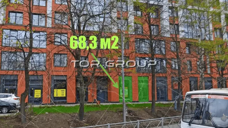 Продажа двухуровневое у метро-1. Фасад фронтальная