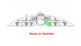 Королева 7, свободное назначение, 31.6 м2-99. План объекта