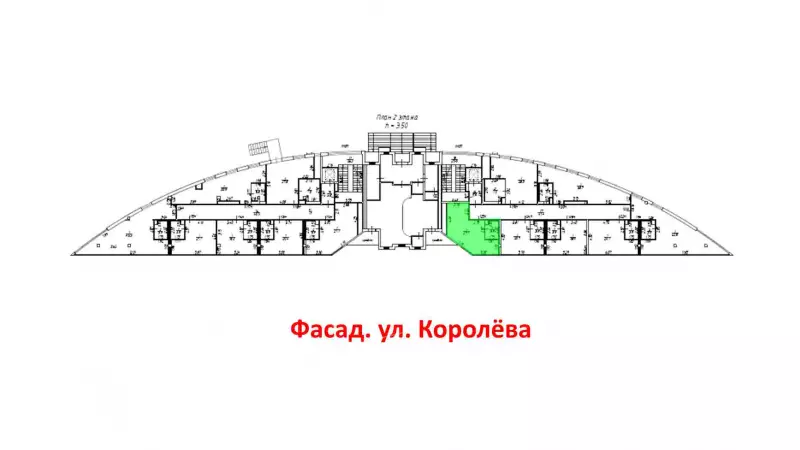 Королева 7, свободное назначение, 31.6 м2-99. План объекта