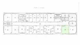 Аренда офиса 33.7 кв.метров, 3 этаж-99. План объекта