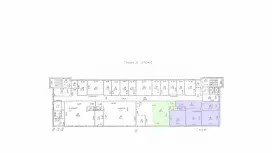 Аренда офиса 152.6 кв.метров, 6 этаж-99. План объекта