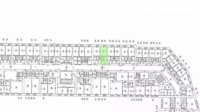 Аренда офиса 23.3 кв.метров, 4 этаж-99. План объекта