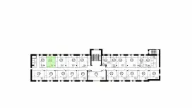 Аренда офиса 30.6 кв.метров, 4 этаж-99. План объекта