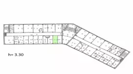 Аренда офиса 19.1 кв.метров, 5 этаж-99. План объекта