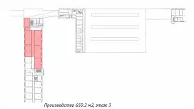 Склад 659.3м2, груз лифт, от собственника-99. План объекта
