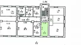 Аренда офиса 15 кв.метров, 2 этаж-99. План объекта