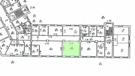 Аренда офиса 34.5 кв.метров, 2 этаж-99. План объекта