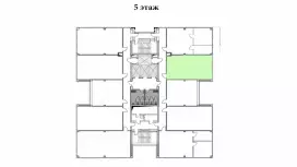 Аренда офиса 56 кв.метров, 5 этаж-99. План объекта