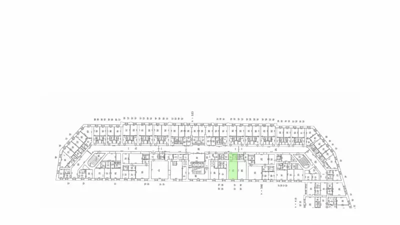 Аренда офиса 33.7 кв.метров, 3 этаж-99. План объекта