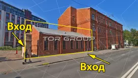 Бомбическое помещение 165,4 м&sup2;, 2 входа, 50 кВт-2. Фасад с угла