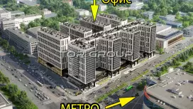 На 2-м этаже роскошного апарт-отеля у метро-2. Фасад с угла