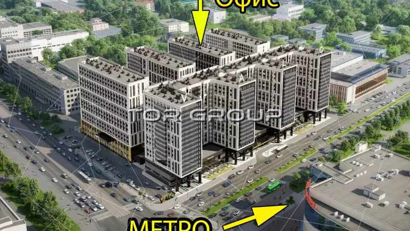 На 2-м этаже роскошного апарт-отеля у метро-2. Фасад с угла