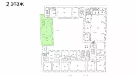 Аренда офиса 108 кв.метров, 2 этаж-99. План объекта