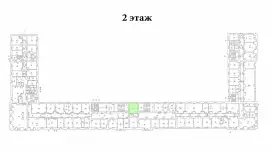 Аренда офиса 27 кв.метров, 2 этаж-99. План объекта