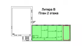 Аренда офиса 45.7 кв.метров, 2 этаж-99. План объекта