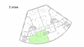 Аренда офиса 125.4 кв.метров, 3 этаж-99. План объекта